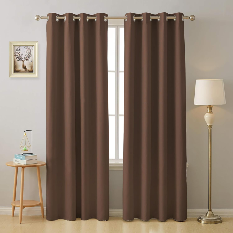 Cloth Fusion Blackout Door Curtains 7 Feet Long 