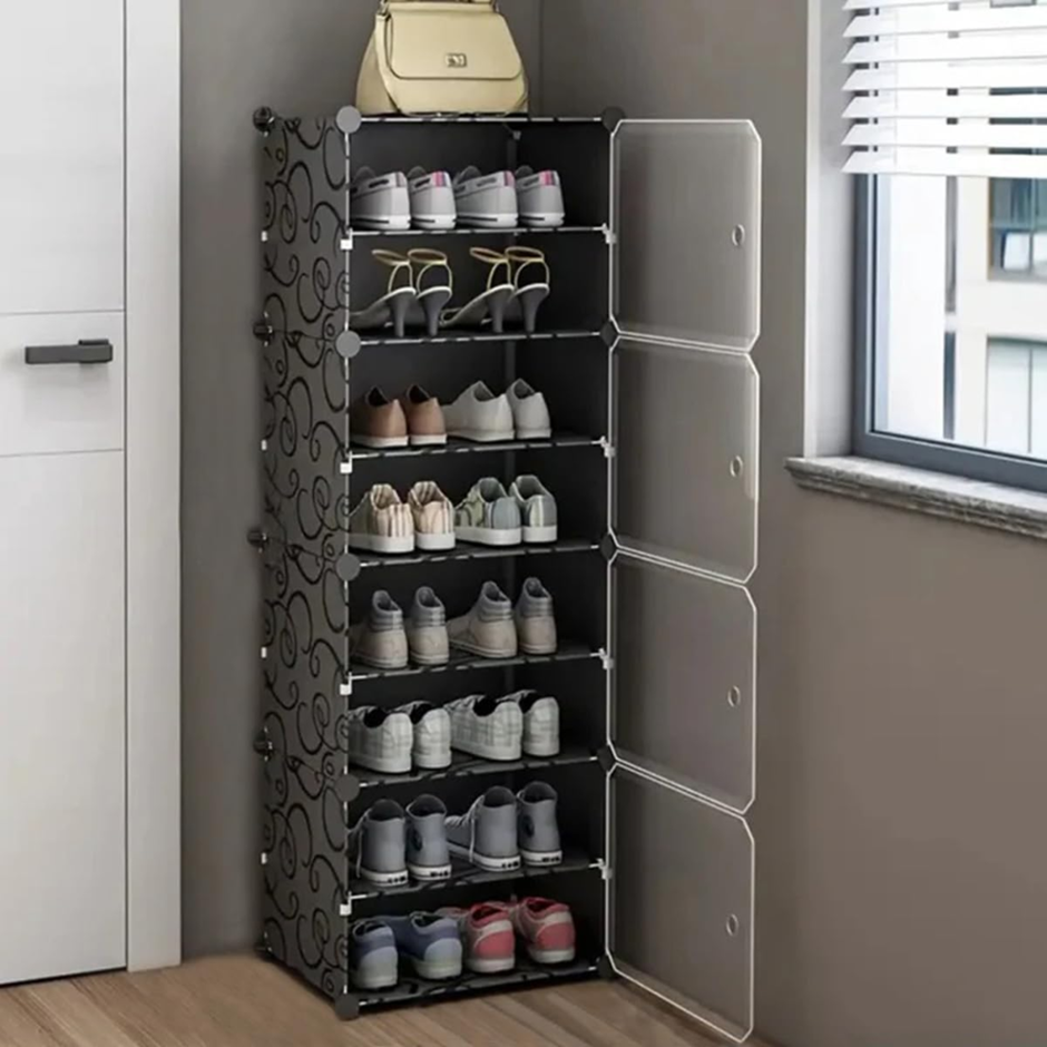 AYSIS 𝟖 𝐒𝐡𝐞𝐥𝐟 DIY Shoe Rack Box Organizer