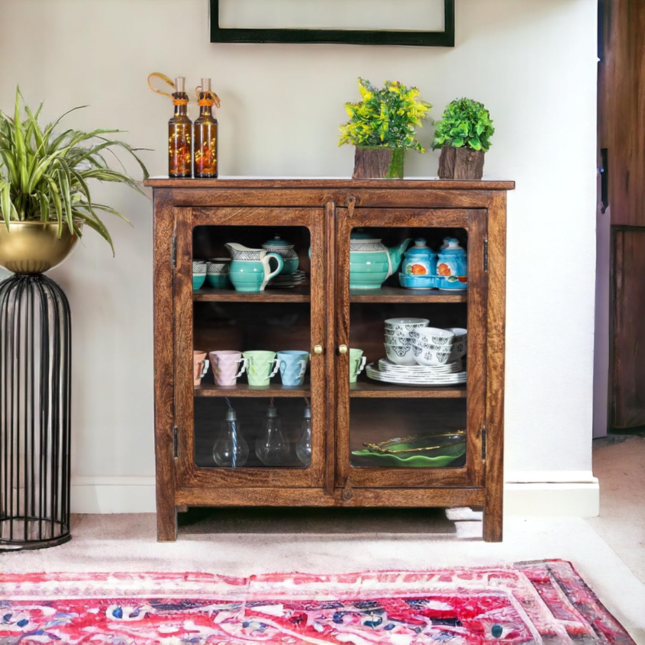 Kraft Bazaar Solid Wooden Madrid Crockery Cabinet 